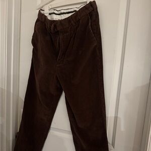 Peter Christian Classic Men's Corduroy Trousers in Rich Brown size 34x31